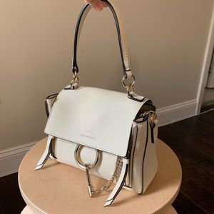 SOLD Chloe Mini Faye Day Shoulder Bag off white